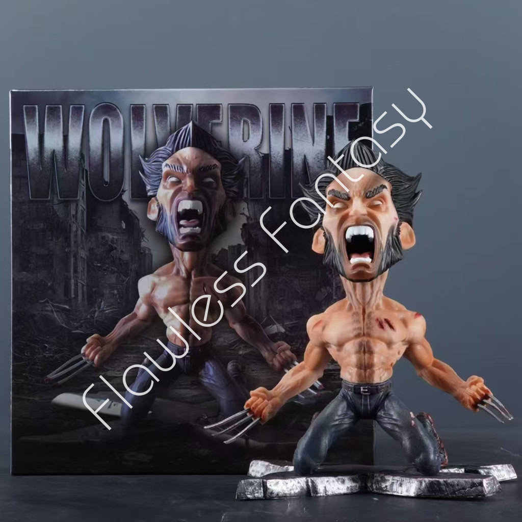 Marvel X-Men Apocalypse Superhero Wolverine Moving Hero Kneeling Wolverine Statue Figure