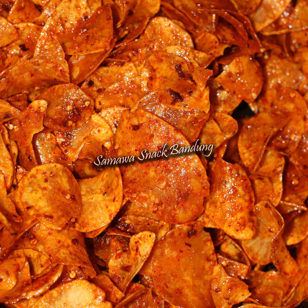 

Keripik Singkong Renyah Kriukk Cikruh Extra Pedas Daun Jeruk 500g
