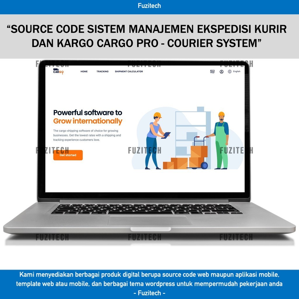 SOURCE CODE APLIKASI WEB CARGO PRO - COURIER SYSTEM D30 FUZITECH