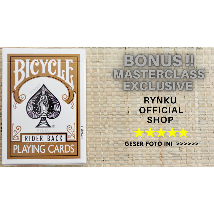 SALE - KARTU REMI BICYCLE GOLD BACK PLAYING CARD - PUNGGUNG EMAS + BONUS