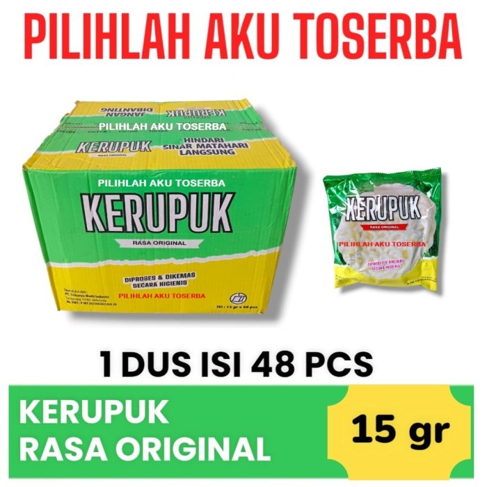 

KERUPUK PUTIH ORIGINAL - ( HARGA 1 DUS )