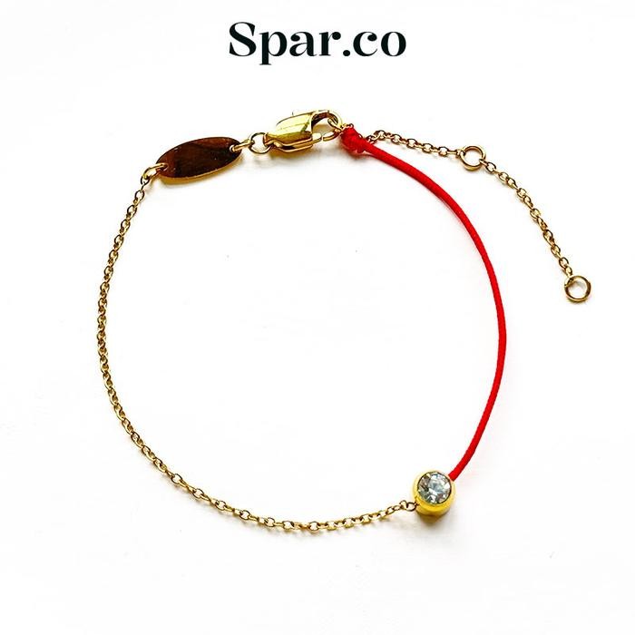 promo  -Spar.co Gelang Pemba Keberuntungan dan Rezeki  Nagita Benang Merah  Hitam    Inisial Huruf C