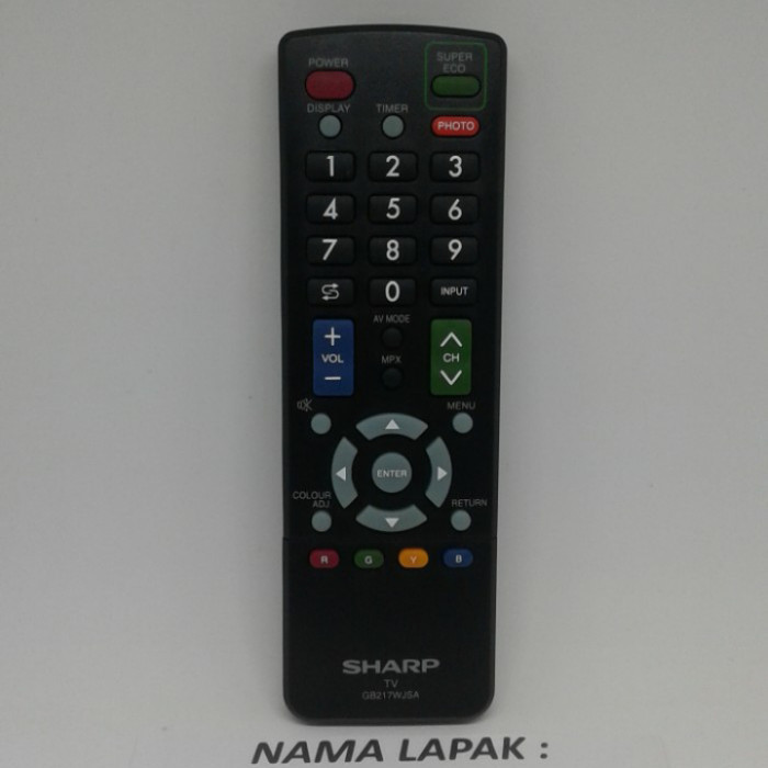 REMOTE REMOT TV SHARP LED LCD GB217WJSA ORIGINAL ASLI