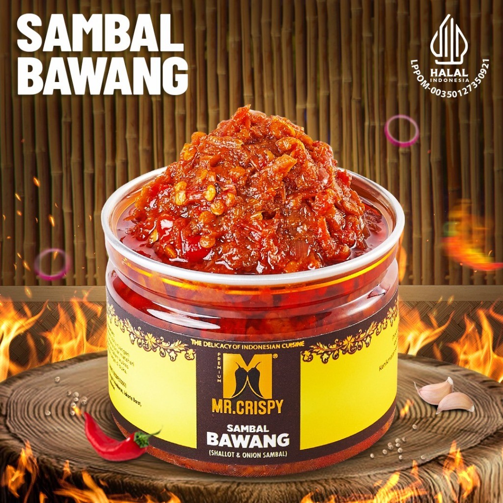 

Sambal Bawang/Terasi/Jontor/Hijau/Rica Sambel Mr.Crispy