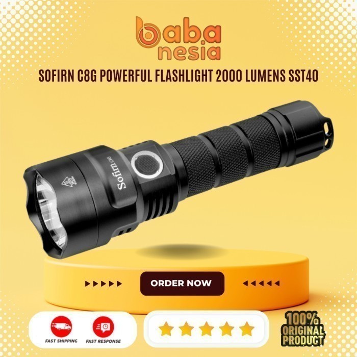 SOFIRN C8G Powerful Flashlight 2000 Lumens SST40