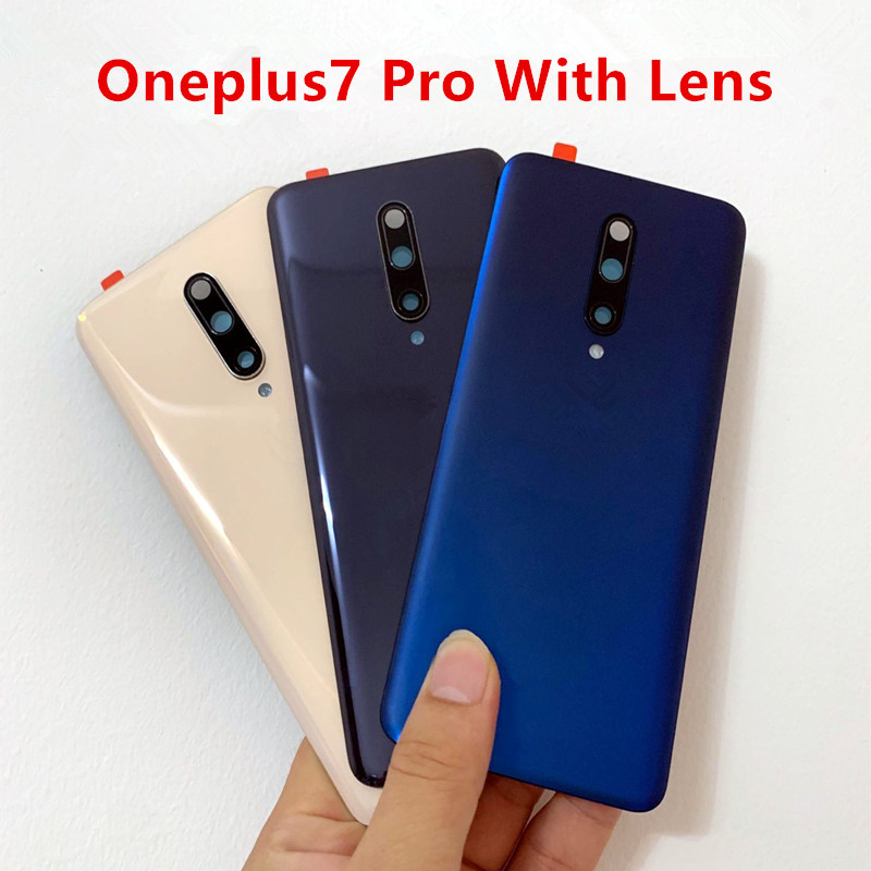 Oneplus7 Pro Housing For Oneplus 7 Pro One Plus 6.67" Glass Battery Back Cover Repair Replace Door P