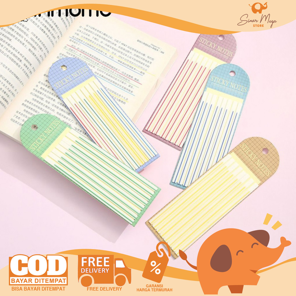 

Underlining Sticky Notes Index Memo Tempel Garis Bawah 160 Lembar 14cm Murah Berkualitas