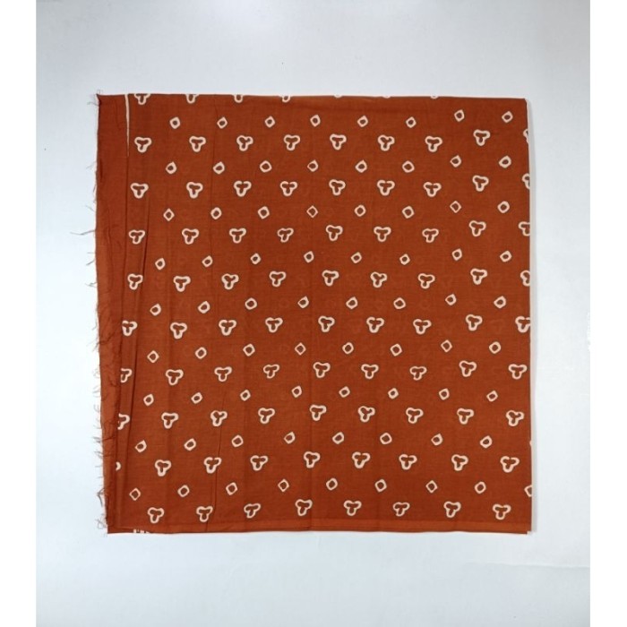 ✨LARIS✨ -kain Batik Cap garutan G1W warna teracota merah bata - 1