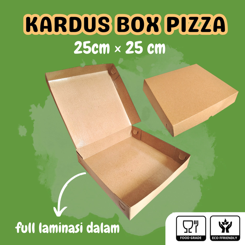 Kardus Box Pizza/Dos 25x25 kraft/Kardus Hampers