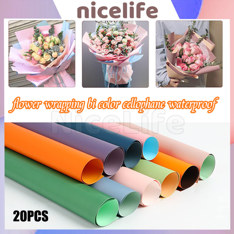 

Flower Wrapping Bi Color Cellophane / Kertas Buket Bunga / Cellophane