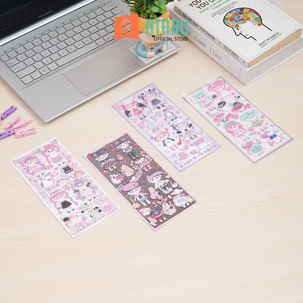 

Ataru Stiker Dekorasi Suli Wow011-105 Random Stiker Dekoratif Lucu Cute Stickers Deco Sticker Pack Journal Book