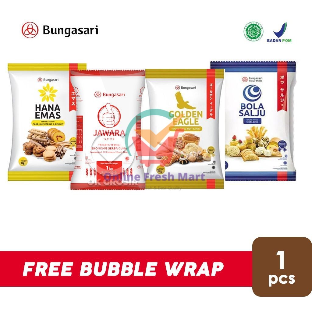 

Tepung Terigu Bungasari (1 kg) - Online Fresh Mart Denpasar