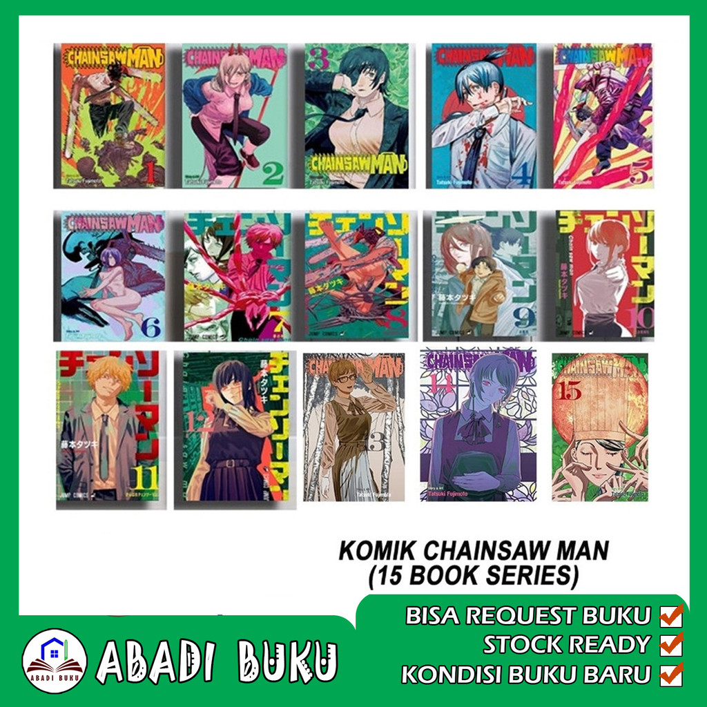 Komik Chainsaw Man Full Set (15 book series)