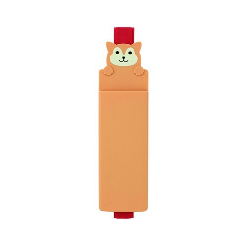 

LIHIT PUNILABO BOOK BAND PEN CASE A-7720-2 BEIGE BROWN DOG