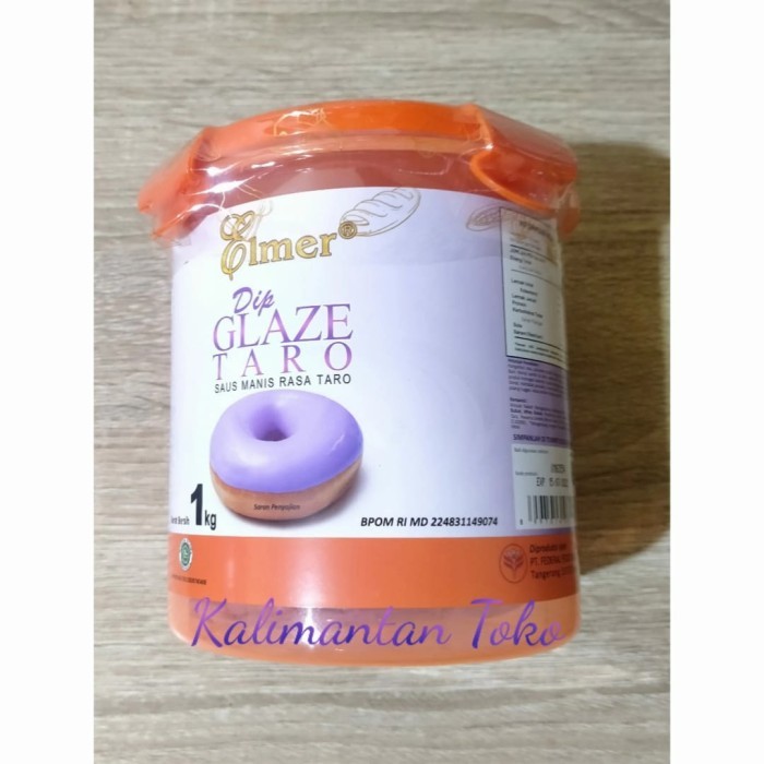 

✨TERLARIS -Elmer Taro Dip Glaze 1 kg 1kg (packing pabrik)