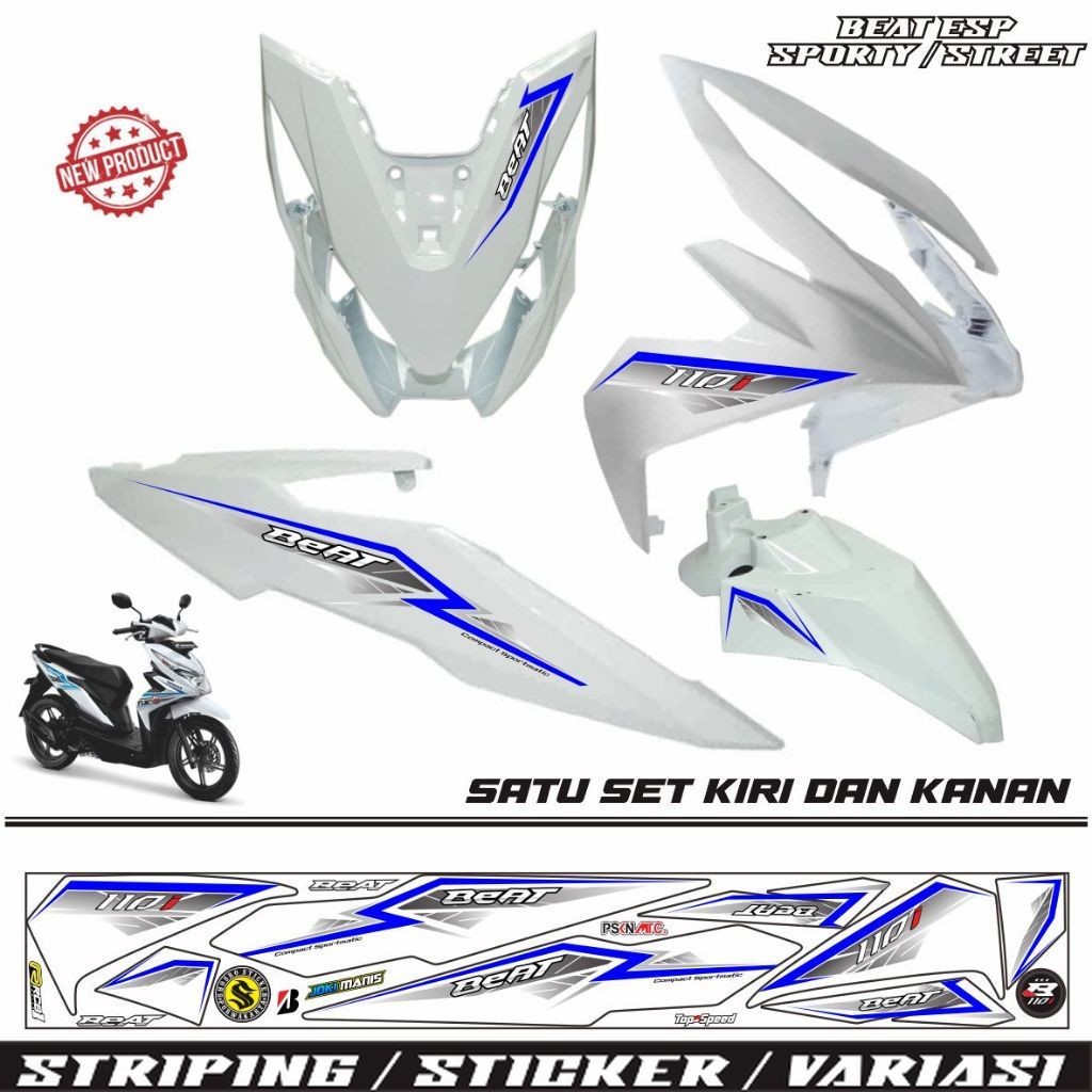 VARIASI Striping variasi motor beat esp 2017/ stiker beat street 2018 stiker variasi STIKER