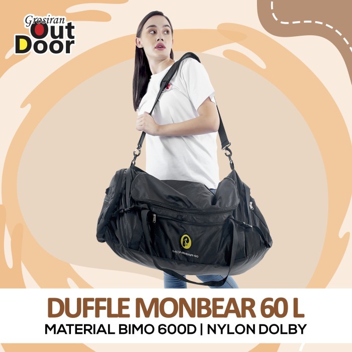 Tas duffel 60L/ lipat / travel / monbear garansi 1 tahun