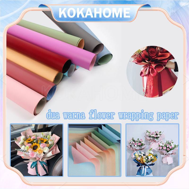 

kertas bunga buket/dua warna flower wrapping paper/flower wrapping