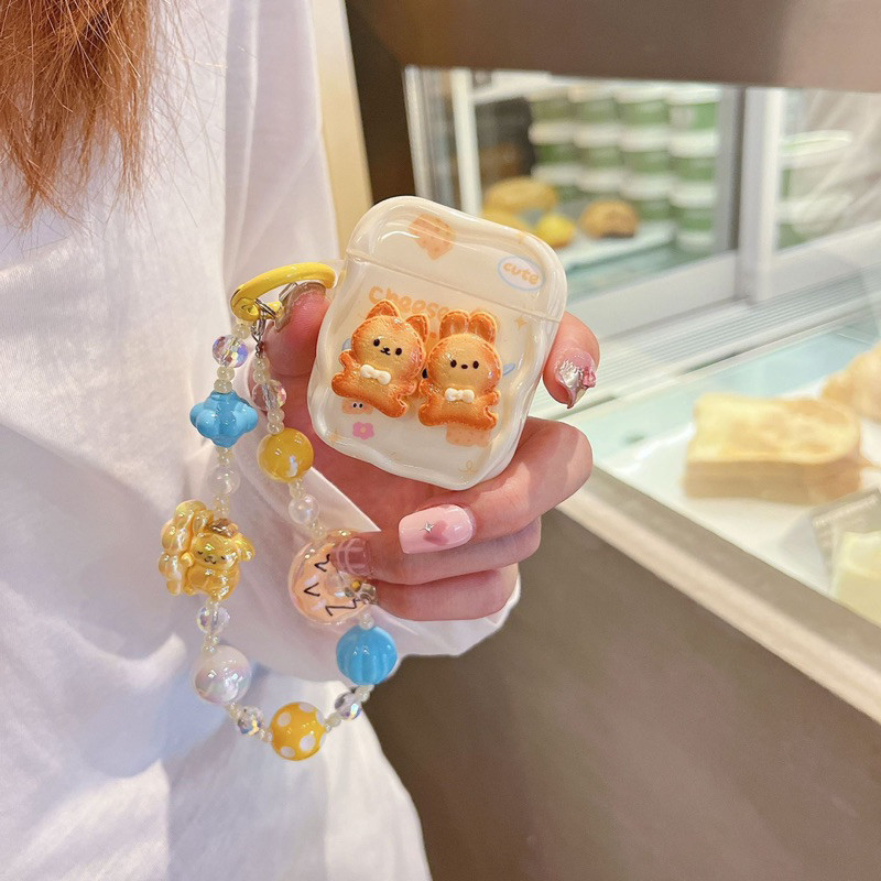 Berkualitas Bear Pastry Softcase for Airpods 1 2 Pro 3 Case Airpods Inpods TWS