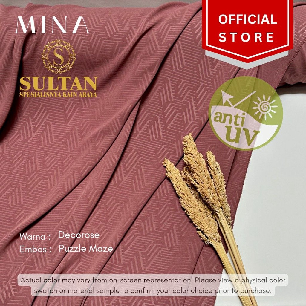 50CM MINA EMBOS PUZZLE MAZE DECOROSE ANTI UV KAIN ABAYA SULTAN