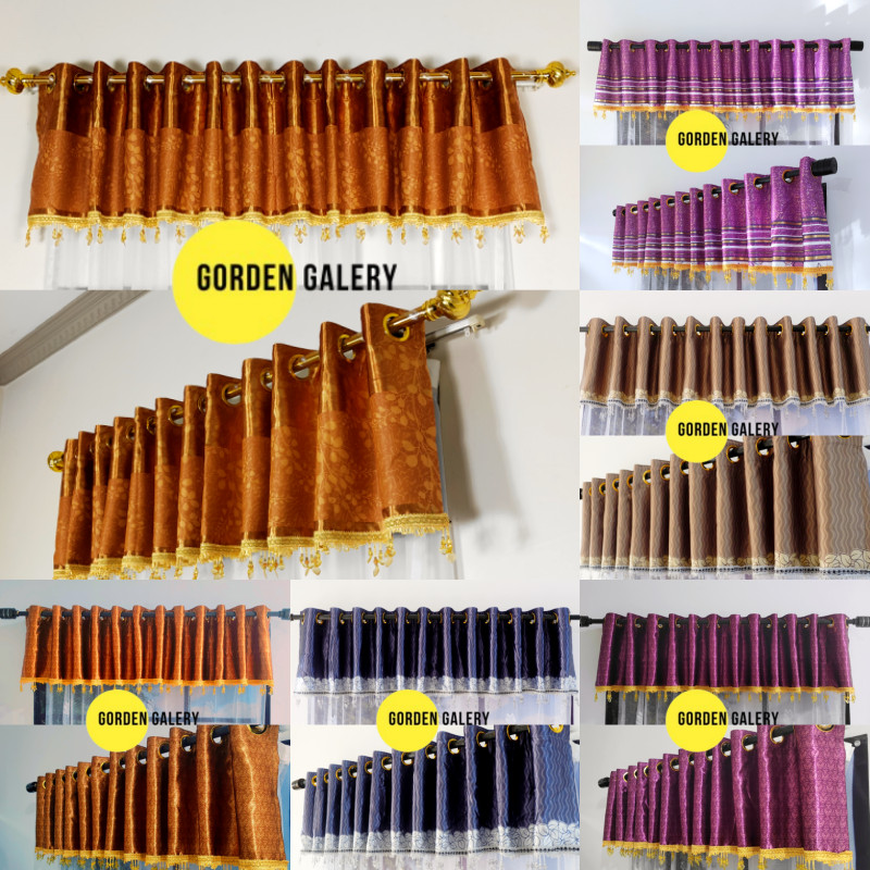 Gorden Poni Blackout Mewah Jendela dan Pintu Kamar Rumbai Premium