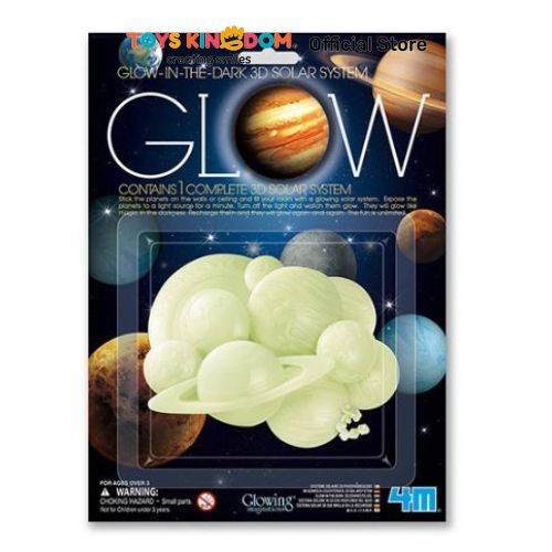 Toys Kingdom 4M Set Glow 3D Solar System 00-05423 Mainan Anak Creativity Toys Kids Toy Education Toy