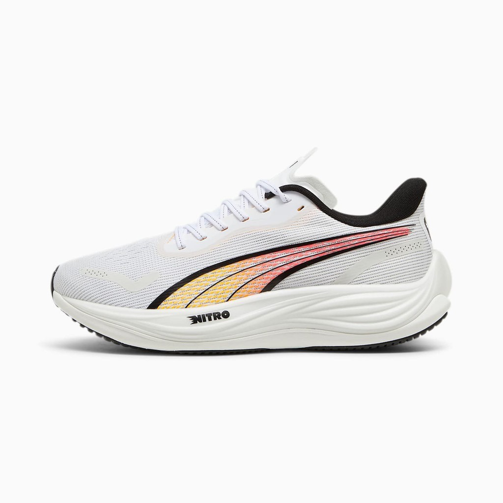 SEPATU RUNNING PUMA VELOCITY NITRO 3 WHITE-SUN STREAM MEN'S 37774809 / 20242