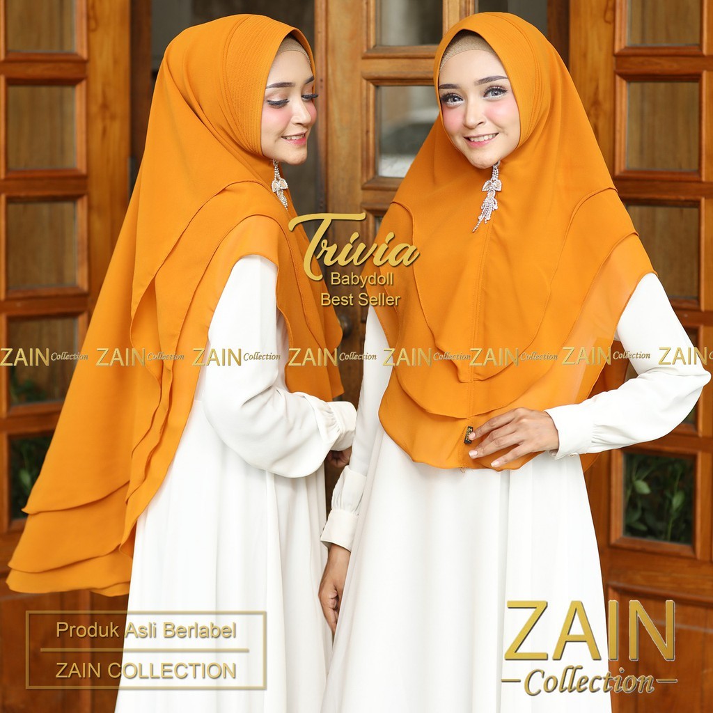 TERBARU TERLARIS HIJAB SYAR'I INSTAN ORIGINAL ZAIN COLLECTION bisa COD