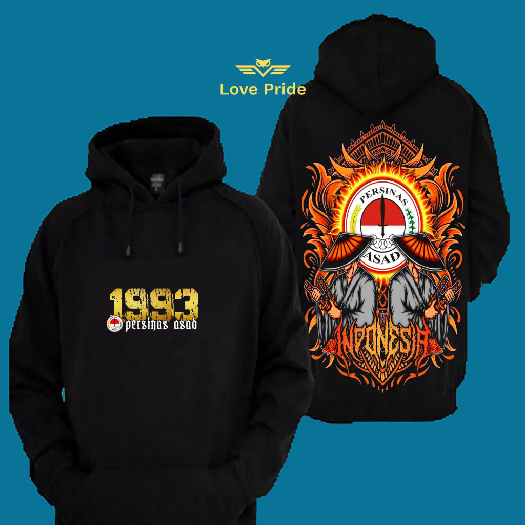 Sweater Hoodie Distro Persinas Asad Pencak Silat 1993 Indonesia Premium Terbaru