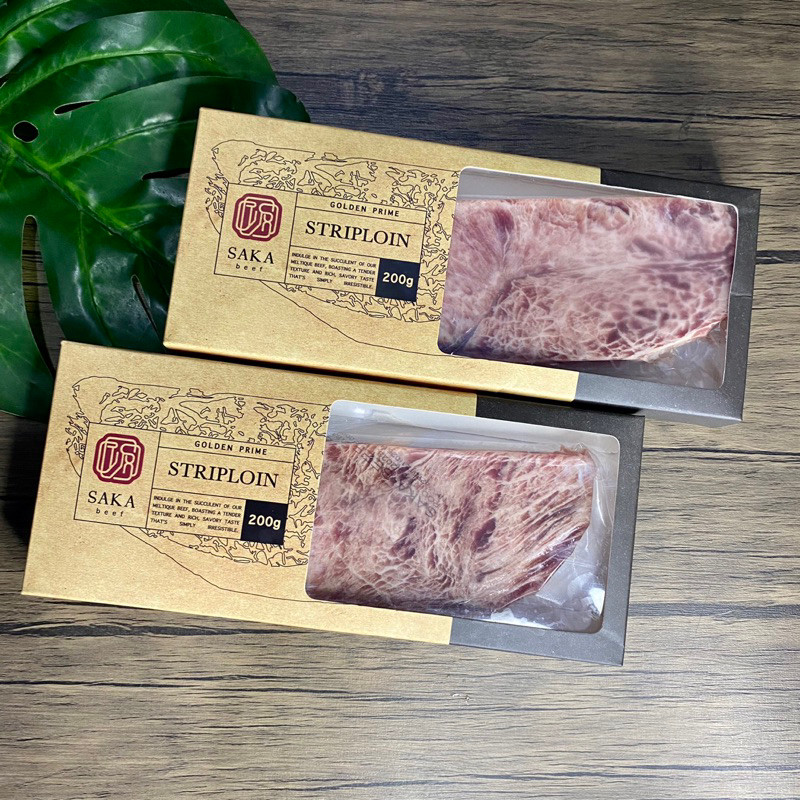 

Saka Beef Golden Prime Striploin Steak 200gr - ALO Fresh Food