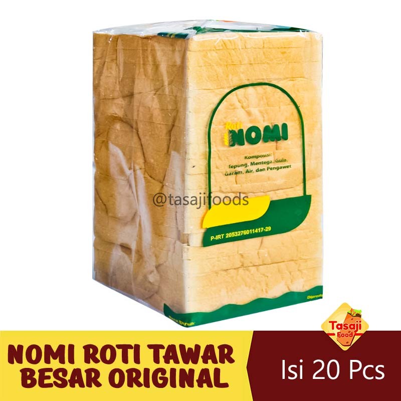

Nomi Roti Tawar Besar Original Isi 20 Slice
