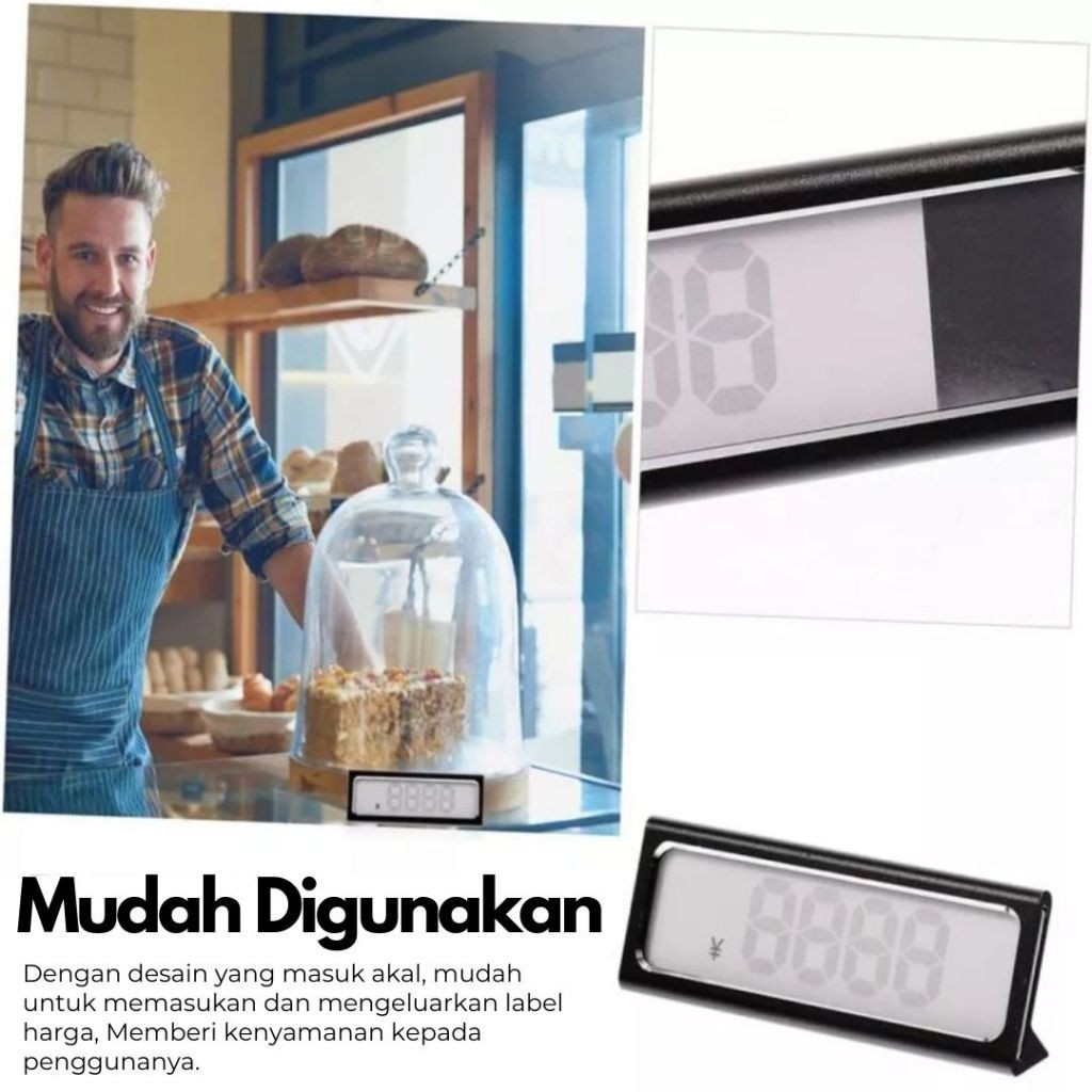 

Price Tag Label Holder Harga Display Produk Bahan Logam Metal Premium - 99_Market