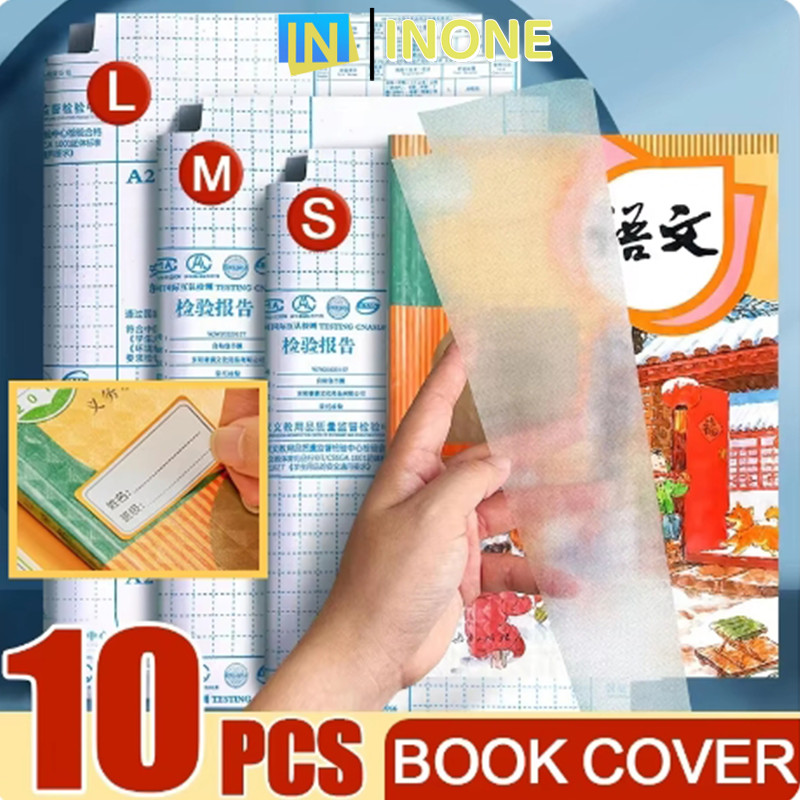 

INONE - Sampul Buku Tulis Plastik Aesthetic 1 Pack Stiker Buku PVC Film Isi 10 Lembar Tahan Air