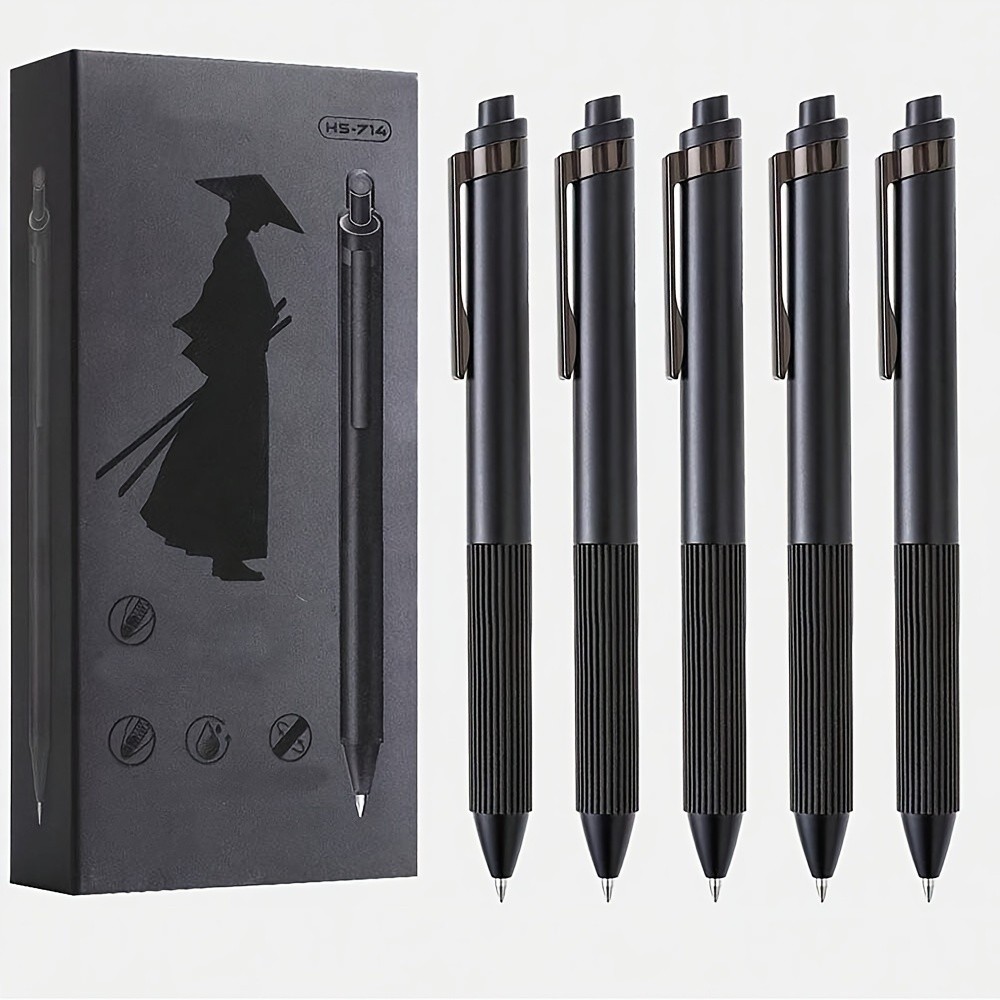

2/3/5pcs/set High Quality Gel Pen Smooth Writing&fastdry Signature 0.5mm Ballpoint Pen Black Ink Refill School Office Supplies