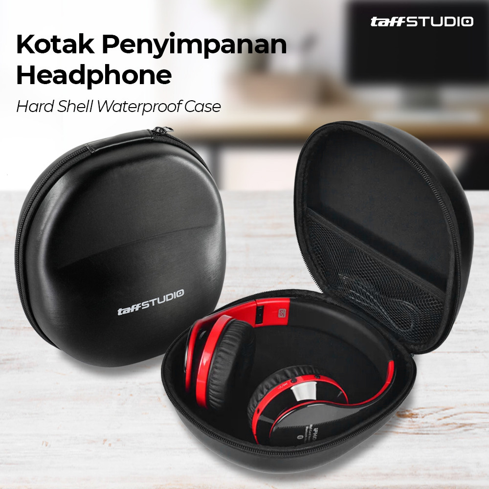 

TaffSTUDIO Kotak Penyimpanan Headphone Hard Shell Waterproof Case - PH-HE1