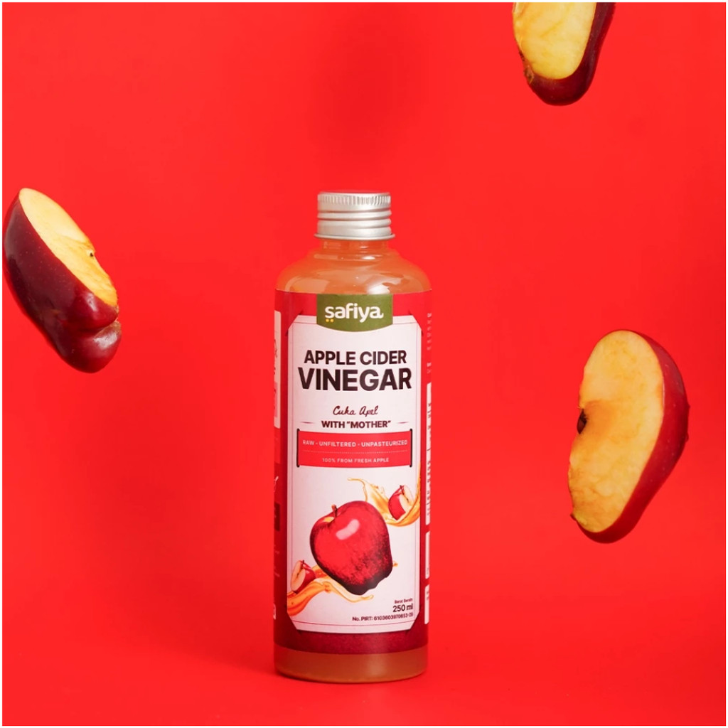 

Safiya Cuka Apel 250ML Apple Cider Vinegar With Mother 100% Asli