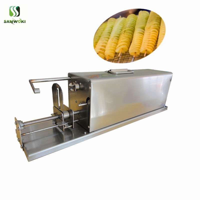 Potato Spiral Cutter Machine Automatic Stretch Twisted Carrot Potato Chip Tower Machine Potato Slice