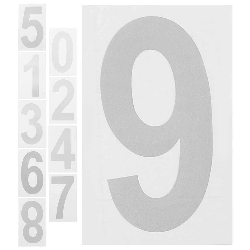 

5 Sets Reflective Number Stickers Mailbox Numbers Self Adhesive Letter Heavy for outside Decal The Pet Waterproof