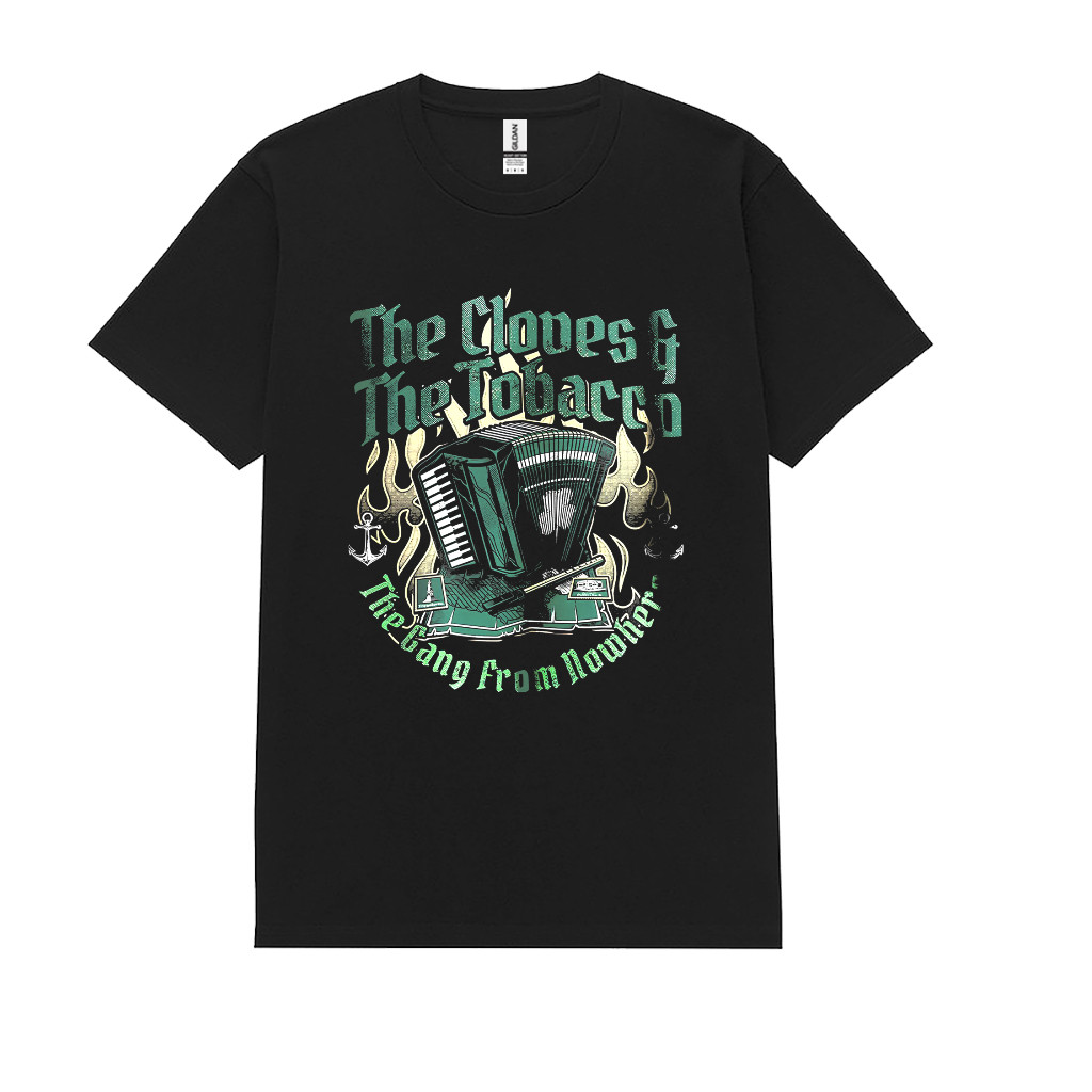 【COD】 Rockermusic T-Shirt The Cloves And The Tobacco 'The Gang From Nowhere