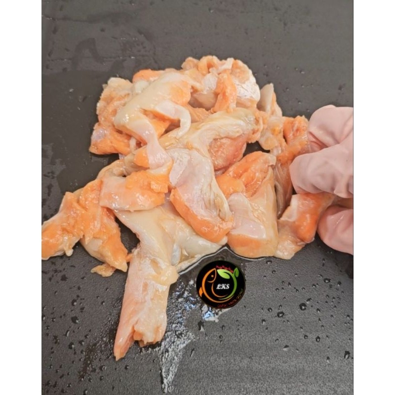 

Potongan daging Belly Salmon/ Sushi grade