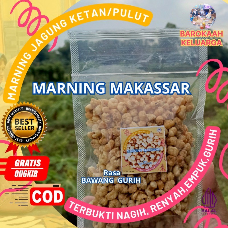 

MarnIng makassar Super Premium Cocok buat camilan di perjalanan dan pantas buat Hidangan Tamu khas makassar 100 gr original harga PALING SPESIAL dan aseli dari jagung ketan