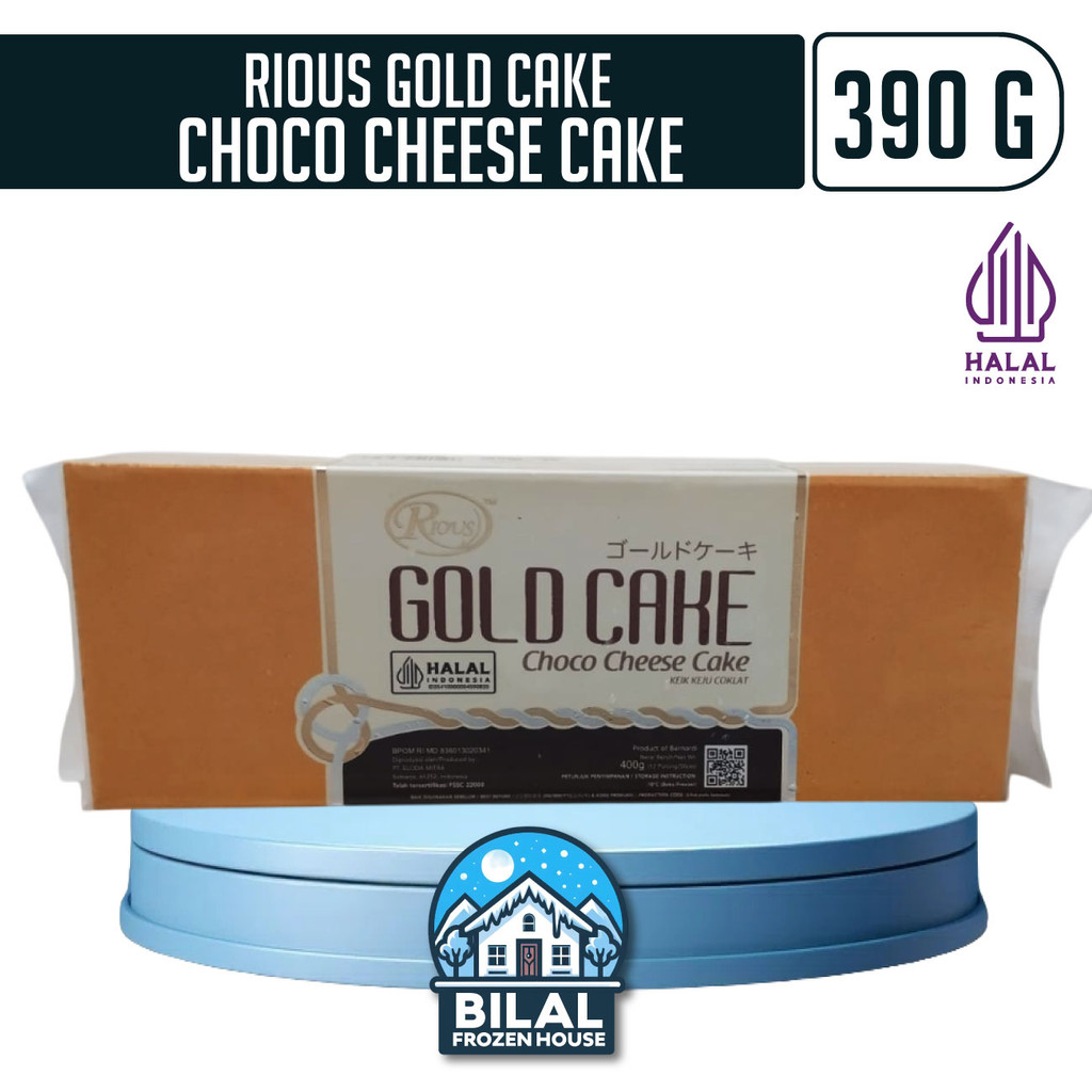 

RB22 Gold Cake Cheese Choco 400gr - Japanese Frozen Cake rious cake 400gr