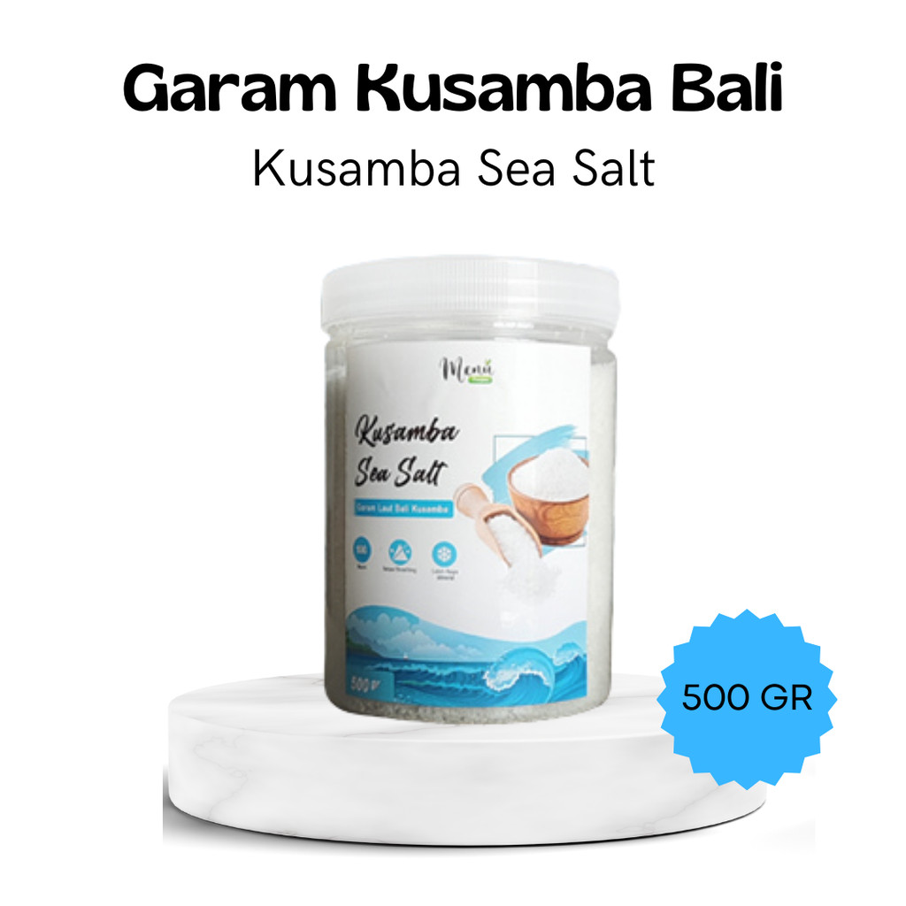 

Garam Laut KUSAMBA Bali Organik 500 gram - Garem Laut Kasar Murni Non Refinasi