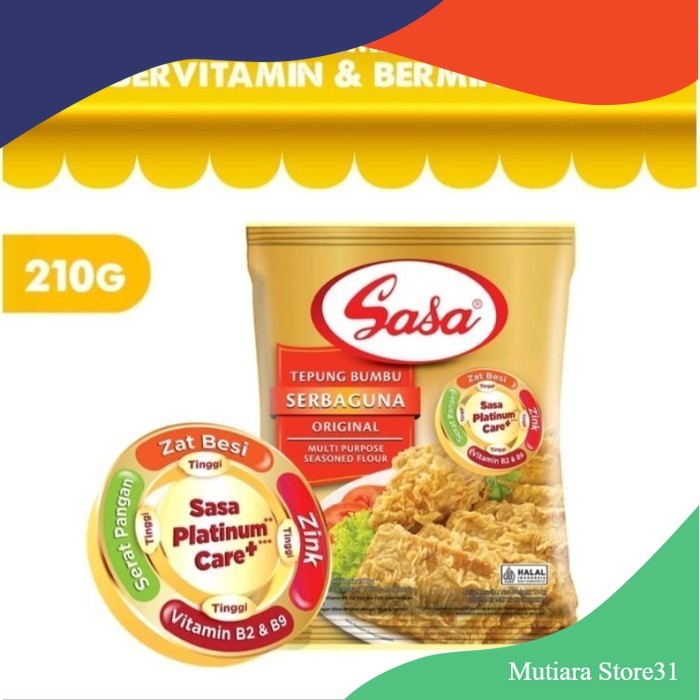 

TEPUNG BUMBU SERBAGUNA SASA 210 GR - Original, 210gr