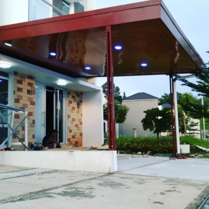 Spandek  plafon pvc terpasang kanopi depok kota