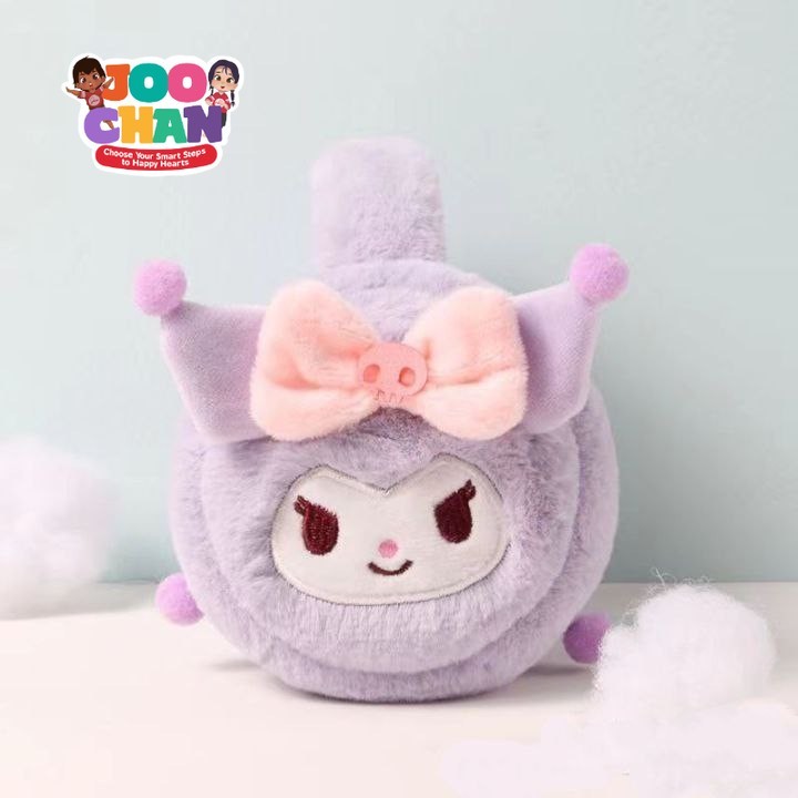 Earmuff Anak Perempuan Dewasa  Kuromi Penutup Telinga Peredam Suara Naik Pesawat Murah