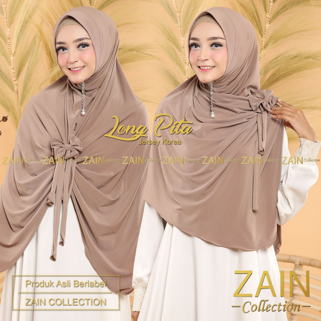 Long Pita - Jilbab Instan Jersey Korea Ori Zain Collection