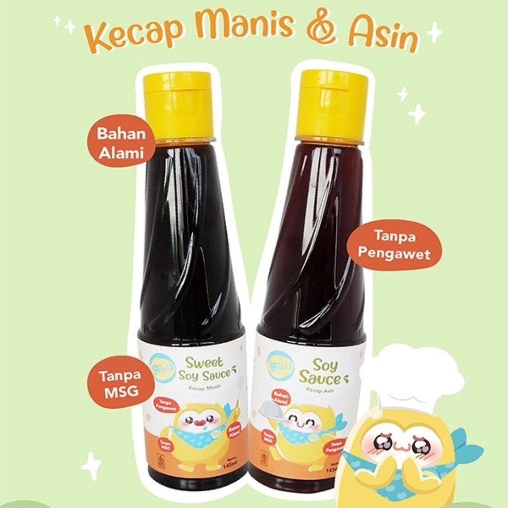 

GROUU - SOY SAUCE KECAP ASIN KECAP MANIS | COOKING SAUCES MPASI BAYI ANAK