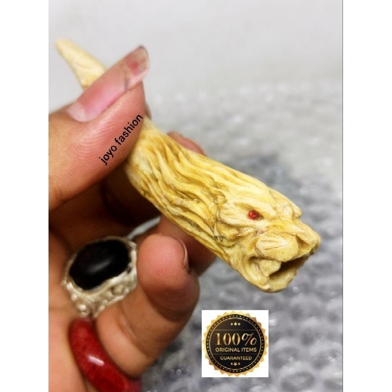 PIPE PIPES FOSIL AKAR BAHAR ASLI PUTIH GADING UKIR MACAN