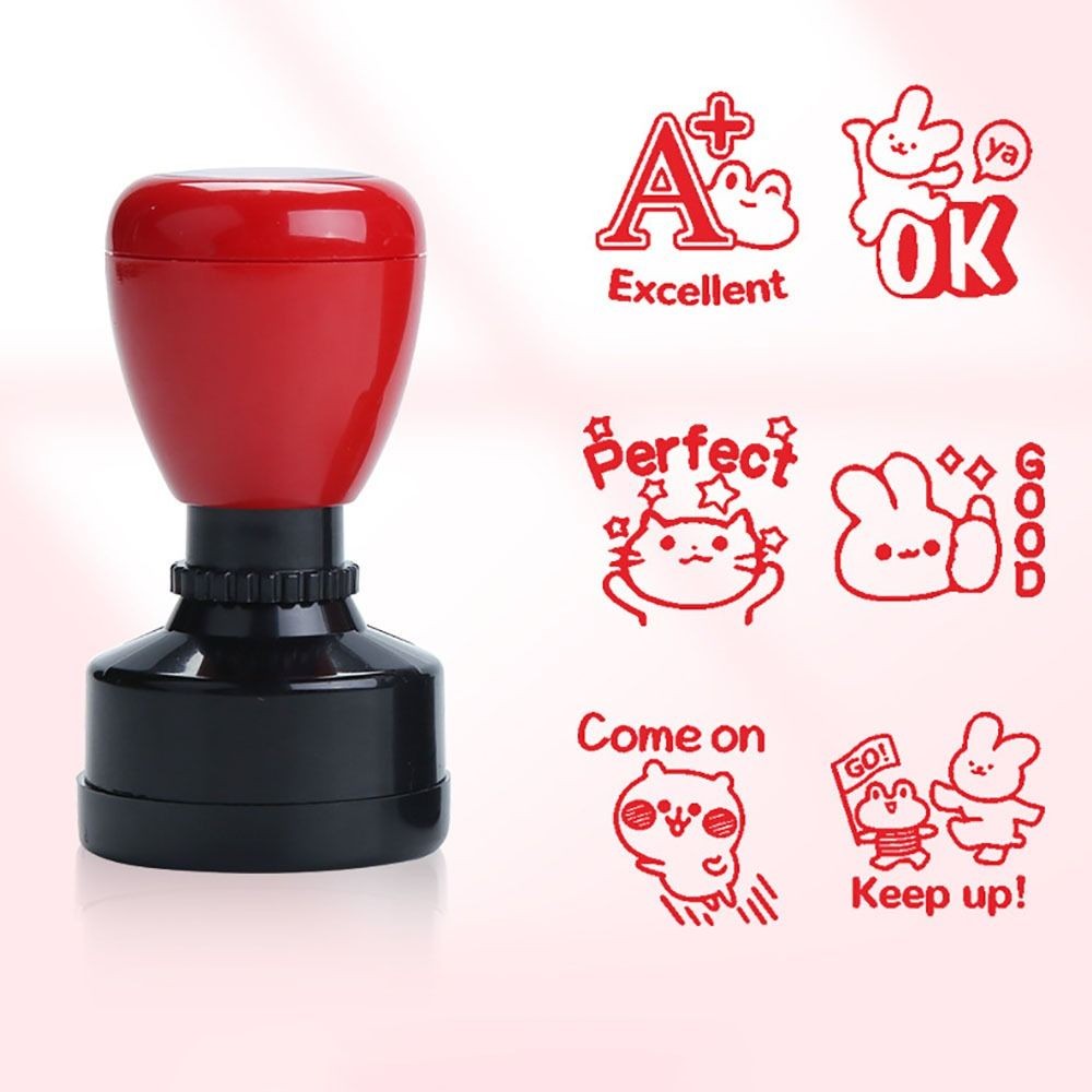 

Durable Praises Emoticons Teacher Encourage Stamp DIY Scrapbooking Seal Comments Seal Teacher Supplies Praise Stamps